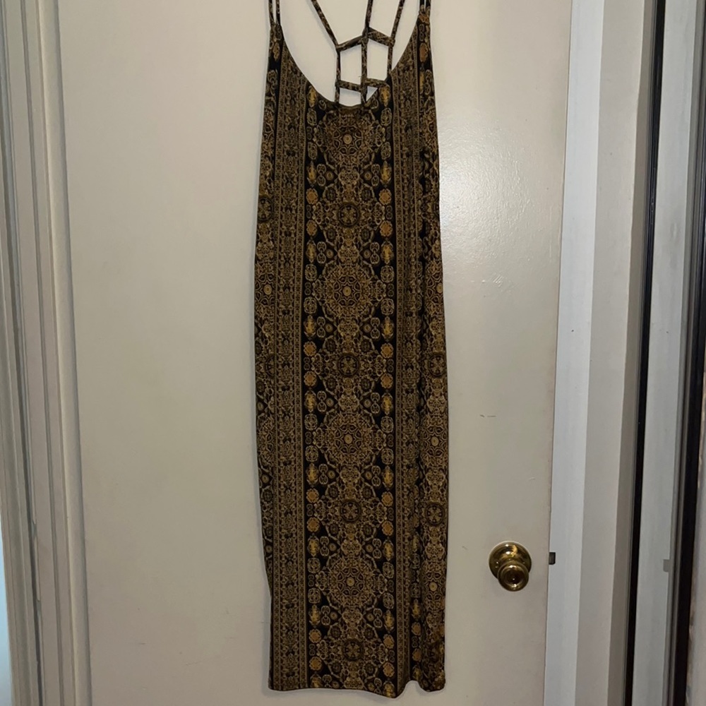 Black and gold kaleidoscope bodycon